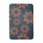 Orangefarbenes, cooles, trendiges, spielerisches S Badematte (Vorderseite Vertikal)