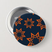 Orangefarbenes, cooles, trendiges, spielerisches S Button (Vorne & Hinten)