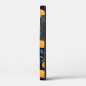 Orangefarbenes Delight Muster Case-Mate iPhone Hülle (Rückseite / Links)