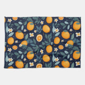 Orangefarbenes Delight Muster Geschirrtuch (Horizontal)