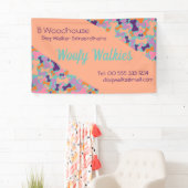 Orangefarbenes Design Banner (Insitu)