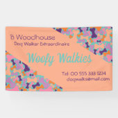 Orangefarbenes Design Banner (Horizontal)