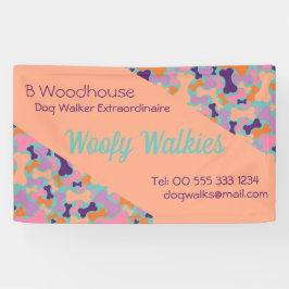 Orangefarbenes Design Banner