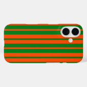 Orangefarbenes Design der Streifen Case-Mate iPhone Hülle (Rückseite (Horizontal))