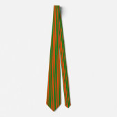 Orangefarbenes Design der Streifen Krawatte (Vorderseite)
