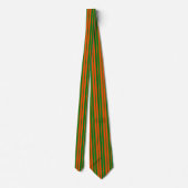Orangefarbenes Design der Streifen Krawatte (Rückseite)