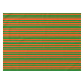 Orangefarbenes Design der Streifen Tischdecke (Vorderseite (Horizontal))