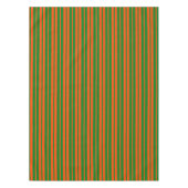 Orangefarbenes Design der Streifen Tischdecke (Vorderseite)