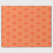 Orangefarbenes Design Geschenkpapier (Flach)