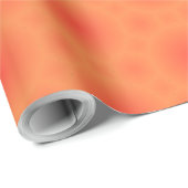 Orangefarbenes Design Geschenkpapier (Rolleneckpunkt)