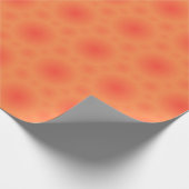 Orangefarbenes Design Geschenkpapier (Ecke)