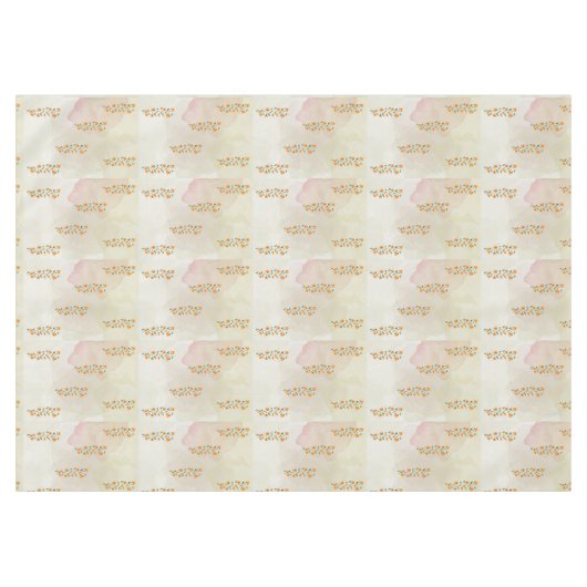 Orangefarbenes Designtuch Tischdecke (Vorderseite (Horizontal))