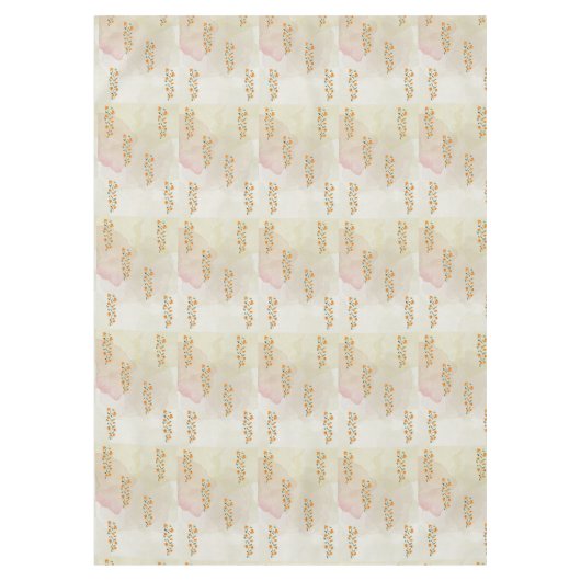 Orangefarbenes Designtuch Tischdecke (Vorderseite)