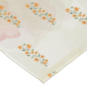 Orangefarbenes Designtuch Tischdecke (Schrägansicht)