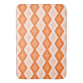 Orangefarbenes Diamantmuster Badematte (Vorderseite Vertikal)