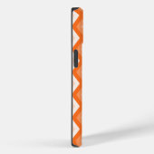 Orangefarbenes Diamantmuster Case-Mate iPhone Hülle (Rückseite / Rechts)