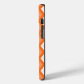Orangefarbenes Diamantmuster Case-Mate iPhone Hülle (Rückseite / Links)