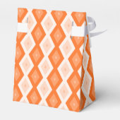 Orangefarbenes Diamantmuster Geschenkschachtel (Rückseite)