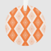 Orangefarbenes Diamantmuster Ornament (Vorderseite)