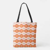 Orangefarbenes Diamantmuster Tasche (Rückseite)