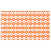 Orangefarbenes Diamantmuster Tischdecke (Vorderseite (Horizontal))