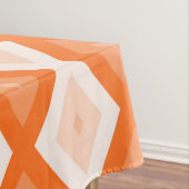 Orangefarbenes Diamantmuster Tischdecke (Beispiel)