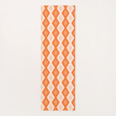 Orangefarbenes Diamantmuster Yogamatte (Rückseite)