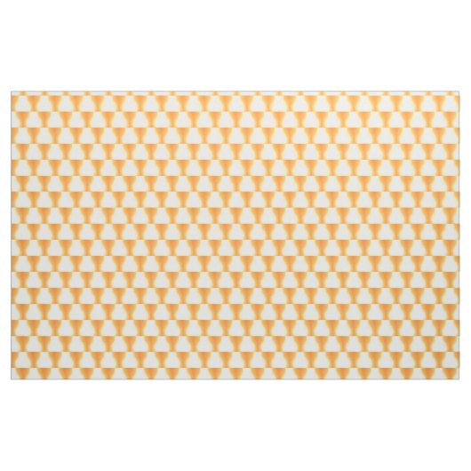 Orangefarbenes Dreiecksmuster, Stoff (Yard (91,4 cm))