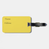 Orangefarbenes Einhorngepäck Gepäckanhänger (Rückseite horizontal)