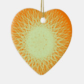 orangefarbenes elektrisches Licht Keramik Ornament (Rechts)