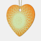 orangefarbenes elektrisches Licht Keramik Ornament (Links)