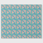 Orangefarbenes Farbmuster Geschenkpapier (Flach)