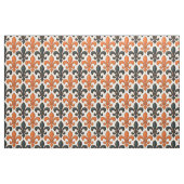 Orangefarbenes Fleur-de-lis-Muster Stoff (Fat Quarter (45,7 x 55,9 cm))