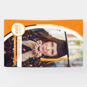Orangefarbenes Foto Abschluss Banner (Horizontal)