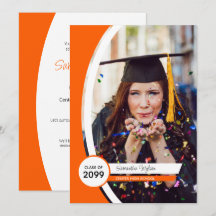 Orangefarbenes Foto Abschluss