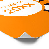 Orangefarbenes Foto Abschluss Poster (Ecke)