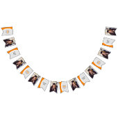 Orangefarbenes Foto Abschluss Wimpelkette (Alle)