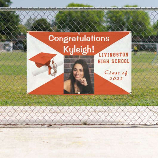 Orangefarbenes Foto aus Weißwein und Abschluss Banner (Insitu)