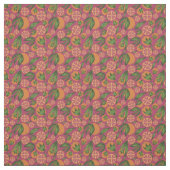 Orangefarbenes Fruchtmuster Stoff (Muster)