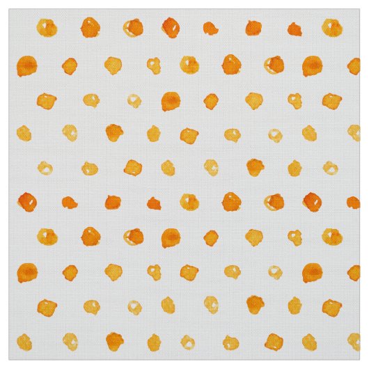 Orangefarbenes gelbes Punktmuster Stoff (Muster)