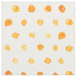 Orangefarbenes gelbes Punktmuster Stoff