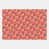 Orangefarbenes geometrisches Papier (Vorderseite 2)