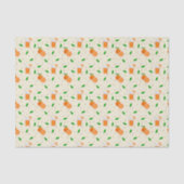 Orangefarbenes Geschenkpapier Seidenpapier (Vorderseite)