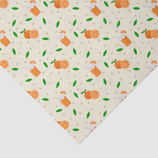 Orangefarbenes Geschenkpapier Seidenpapier (Ausschnitt)