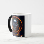 Orangefarbenes Gesicht Verwandlungstasse (Vorderseite Links)