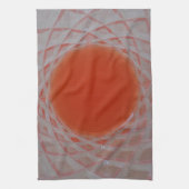 Orangefarbenes Getränk in Kristallglas Geschirrtuch (Vertikal)