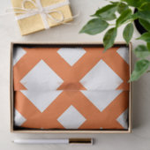 Orangefarbenes Gitter für Weißgewebe Seidenpapier (Geschenk)