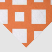 Orangefarbenes Gitter für Weißgewebe Seidenpapier (Detail)