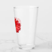 Orangefarbenes Glas (Links)