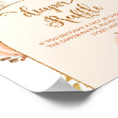 Orangefarbenes Goldkürbis-Windel-Gewinnspiel Poster (Ecke)